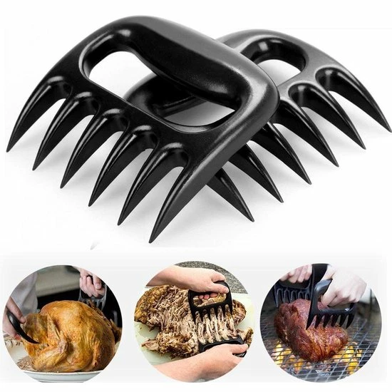 Goedkoop ???? Merkloos Professionele Vleesklauwen | Meat Claws | BBQ | Bear Paws | Meat Shredders | Vlees Houders | Barbeque Accesoires | Pulled Pork Klauwen | 1 Paar ✔️ 3 Goedkoop ???? Merkloos Professionele Vleesklauwen | Meat Claws | BBQ | Bear Paws | Meat Shredders | Vlees Houders | Barbeque Accesoires | Pulled Pork Klauwen | 1 Paar ✔️ - Afbeelding 3