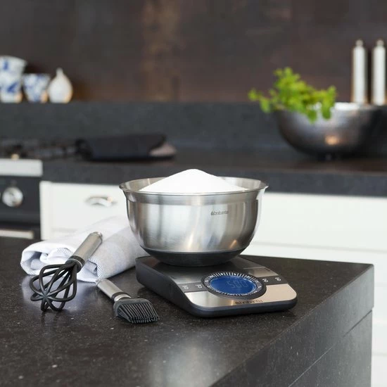 Gloednieuw ⭐ Brabantia Profile Keukenweegschaal - Rechthoekig - Met Kookwekker - RVS ???? 9 Gloednieuw ⭐ Brabantia Profile Keukenweegschaal - Rechthoekig - Met Kookwekker - RVS ???? - Afbeelding 9