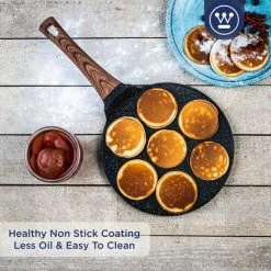Beste deal ???? Westinghouse Pannenkoekenpan Inductie - 26cm Crêpe Maker - 7 Gaten Pancakepan - Omeletpan - Omeletmaker - Eierpan - Zwart Marmer Speciale Editie ???? -Tefal Shop 550x550 859