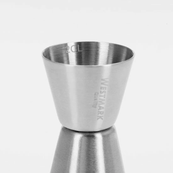 Hete verkoop ???? Westmark Maatbeker/Barmaatje, Jigger Voor Cocktails - 2 Maateenheden: 2/4 Cl - RVS ???? 8 Hete verkoop ???? Westmark Maatbeker/Barmaatje, Jigger Voor Cocktails - 2 Maateenheden: 2/4 Cl - RVS ???? - Afbeelding 8