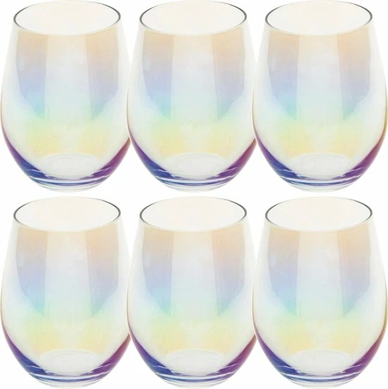 Beste deal ???? Secret De Gourmet Set Van 6x Stuks Tumbler Glazen Parelmoer Fantasy 540 Ml Van Glas - Drinkglazen - Waterglazen ⌛ 1 Beste deal ???? Secret De Gourmet Set Van 6x Stuks Tumbler Glazen Parelmoer Fantasy 540 Ml Van Glas - Drinkglazen - Waterglazen ⌛