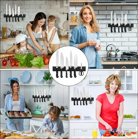 Coupon ???? Alheco Messenmagneet - Met Siliconen Beschermlaag Voor Messen - Inclusief Schroeven En Pluggen - Magneetstrip - RVS - Zilver - 26cm ✔️ 4 Coupon ???? Alheco Messenmagneet - Met Siliconen Beschermlaag Voor Messen - Inclusief Schroeven En Pluggen - Magneetstrip - RVS - Zilver - 26cm ✔️ - Afbeelding 4