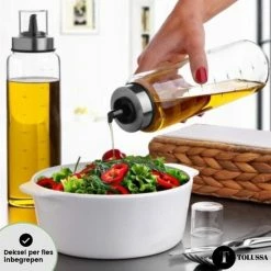 Nieuw ⌛ Tolussa Olijfolie Fles 500ML – Oliefles Glas Met Schenktuit – Anti-drup - Incl. Deksel ⌛ -Tefal Shop 550x552 13