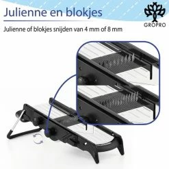 Begroting ???? Gropro Mandoline V-blade All In One - Centreer Mes - Roestvrij Staal - Julienne, Plakjes Of Blokjes - Keukensnijder - Snijmachine - Groentesnijder ❤️ 22 Begroting ???? Gropro Mandoline V-blade All In One - Centreer Mes - Roestvrij Staal - Julienne, Plakjes Of Blokjes - Keukensnijder - Snijmachine - Groentesnijder ❤️ -Tefal Shop 550x552