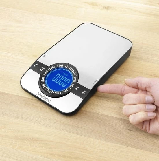 Gloednieuw ⭐ Brabantia Profile Keukenweegschaal - Rechthoekig - Met Kookwekker - RVS ???? 14 Gloednieuw ⭐ Brabantia Profile Keukenweegschaal - Rechthoekig - Met Kookwekker - RVS ???? - Afbeelding 14