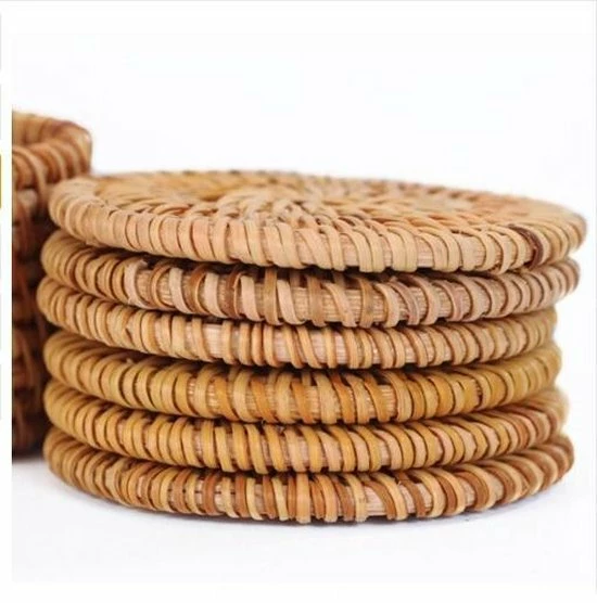 Kopen ✨ Merkloos Handgemaakte Rotan Onderzetters - Set Van 6 Stuks– Onderleggers Voor Glazen Inclusief Houder– Bamboo Hout - 10CM ???? 2 Kopen ✨ Merkloos Handgemaakte Rotan Onderzetters - Set Van 6 Stuks– Onderleggers Voor Glazen Inclusief Houder– Bamboo Hout - 10CM ???? - Afbeelding 2