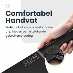 Beste recensies van ???? Hescom Messenset 7-delig Inclusief Messenblok - Roestvrijstaal / RVS Met Keramische ???? Coating Incl. Koksmes, Broodmes, Hakmes En Keukenschaar ???? -Tefal Shop 550x556