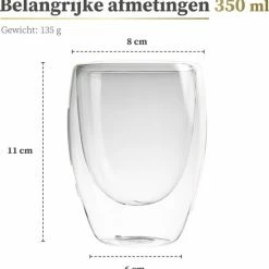 Beste Verkoop ???? Sybra Dubbelwandige Koffieglazen - 2x 350ml - Theeglazen - Latte Macchiato Glazen - Dubbelwandige Theeglazen ???? 11 Beste Verkoop ???? Sybra Dubbelwandige Koffieglazen - 2x 350ml - Theeglazen - Latte Macchiato Glazen - Dubbelwandige Theeglazen ???? -Tefal Shop 550x563