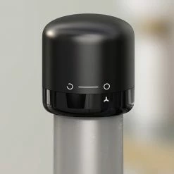 Uitgang ???? Nixnix - Wijnafsluiter Vacuum - Mechanische Kurk - Zwart - Wijn Stopper - Keuken Hulpjes - Wijnfles Kurk - Flessenkurk - Siliconen - Flessenopener - Keuken Gereedschap - Flessen Cover ????