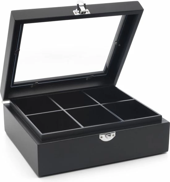 Aanbiedingen ???? Bredemeijer - Theedoos 6-vaks Venster Bamboe Zwart ❤️ 1 Aanbiedingen ???? Bredemeijer - Theedoos 6-vaks Venster Bamboe Zwart ❤️