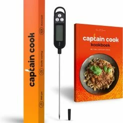 Beste deal ???? Captain Cook Keukenthermometer - Inclusief E-Kookboek - Vleesthermometer - BBQ Thermometer- Suikerthermometer - Kernthermometer ✨
