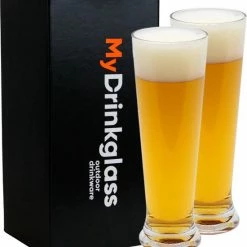 Goedkoopste ???? MyDrinkglass Plastic Bierglazen Kopenhagen | Bierglazen Plastic | 2 Stuks | Camping Glazen | Zero Waste | Herbruikbaar | Onbreekbare Bierglas | 300 Ml | ❤️