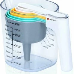 Beste Pirce ???? Alpina Maatbeker Set 9-delig Tot 1 Liter (Inclusief Trechter En Roerstaaf) - Measuring Cups & Spoons - Stapelbaar - Modern Design ???? 9 Beste Pirce ???? Alpina Maatbeker Set 9-delig Tot 1 Liter (Inclusief Trechter En Roerstaaf) - Measuring Cups & Spoons - Stapelbaar - Modern Design ???? -Tefal Shop 550x609