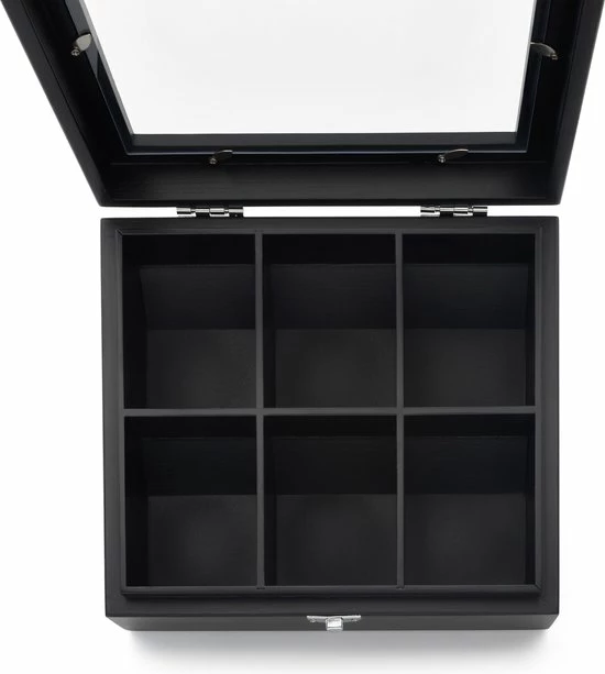 Aanbiedingen ???? Bredemeijer - Theedoos 6-vaks Venster Bamboe Zwart ❤️ 3 Aanbiedingen ???? Bredemeijer - Theedoos 6-vaks Venster Bamboe Zwart ❤️ - Afbeelding 3