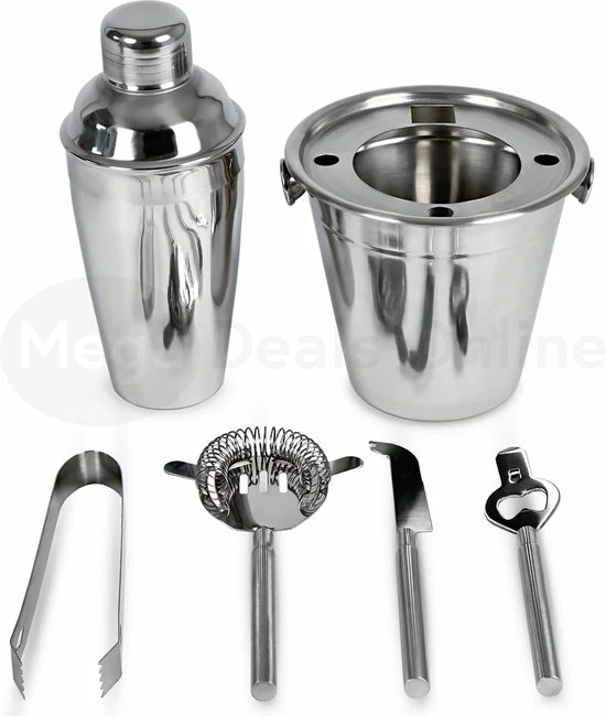 Beste Pirce ???? MDO Cocktailshaker - 6-delig - Cocktailshaker Set - 500ML - RVS ???? 5 Beste Pirce ???? MDO Cocktailshaker - 6-delig - Cocktailshaker Set - 500ML - RVS ???? - Afbeelding 5