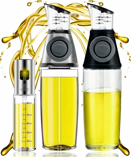 Goedkoop ???? W&Z® Oliefles Met Schenktuit - Olijfolie- & Azijnstel – 500ml - Doseerfles - Navulbaar -Olijfolie Sprayer - BBQ Accesories ???? 1 Goedkoop ???? W&Z® Oliefles Met Schenktuit - Olijfolie- & Azijnstel – 500ml - Doseerfles - Navulbaar -Olijfolie Sprayer - BBQ Accesories ????