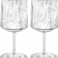Flash-uitverkoop ⌛ Wijnglas, 0.2 L, Set Van 2, Organic, Transparant - Koziol | Club No. 9 ????