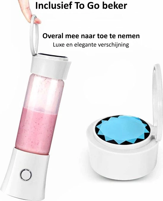 Nieuw ???? Butles Blender - Smoothiemaker - To Go - Draadloos - Oplaadbaar - Inclusief Smoothie Beker - Draagbaar ???? 2 Nieuw ???? Butles Blender - Smoothiemaker - To Go - Draadloos - Oplaadbaar - Inclusief Smoothie Beker - Draagbaar ???? - Afbeelding 2