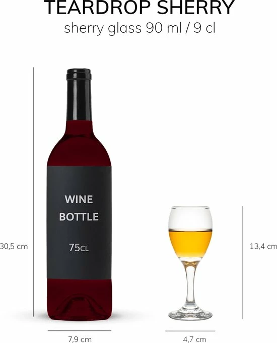 Gloednieuw ???? Libbey Borrelglas Teardrop Sherry - 90 Ml / 9 Cl - 6 Stuks - Sherryglas - Portglas - Op Voet - Vaatwasserbestendig - Hoge Kwaliteit ✔️ 5 Gloednieuw ???? Libbey Borrelglas Teardrop Sherry - 90 Ml / 9 Cl - 6 Stuks - Sherryglas - Portglas - Op Voet - Vaatwasserbestendig - Hoge Kwaliteit ✔️ - Afbeelding 5