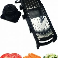 Begroting ???? Gropro Mandoline V-blade All In One - Centreer Mes - Roestvrij Staal - Julienne, Plakjes Of Blokjes - Keukensnijder - Snijmachine - Groentesnijder ❤️