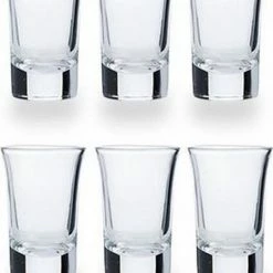 Promo ???? Cosy&Trendy 6x Shotglazen/borrelglaasjes - 35 Ml - 4,4 X 6,5 Cm - Glas ????