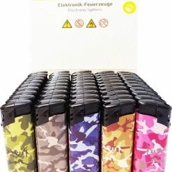 Flash-uitverkoop ???? Klik Aanstekers 50 Stuks In Tray Navulbaar - Vio Deal Electronic Aansteker - Unilite Lighters ⌛