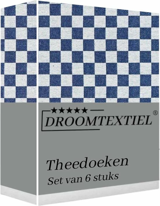 Aanbiedingen ???? Droomtextiel Droomtexiel® Horeca Kwaliteit Katoenen Theedoeken Set - 6x Theedoeken - Blauw Wit + Gratis 6 Keukendoeken T.w.v €22,95 ???? 7 Aanbiedingen ???? Droomtextiel Droomtexiel® Horeca Kwaliteit Katoenen Theedoeken Set - 6x Theedoeken - Blauw Wit + Gratis 6 Keukendoeken T.w.v €22,95 ???? - Afbeelding 7