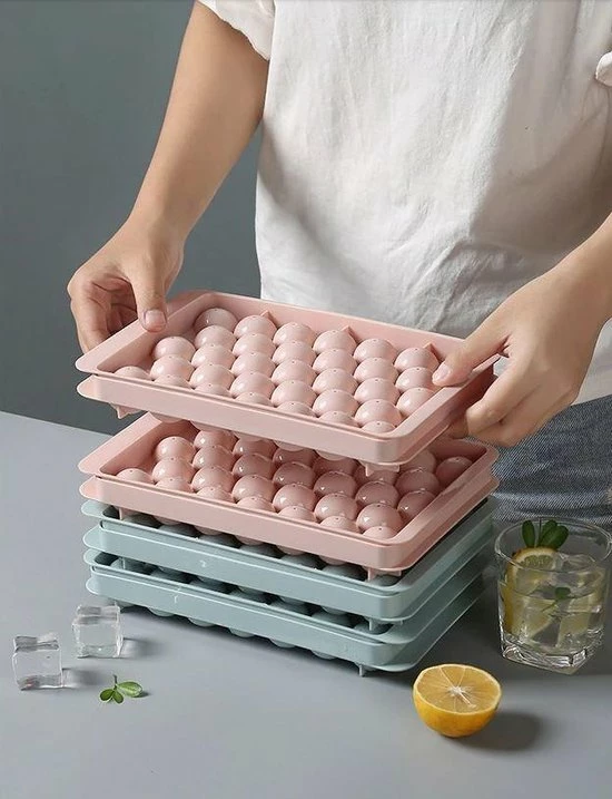 Goedkoop ???? Innovatique Ronde Ijsblokjesvorm Met Deksel - 4 Stuks!! - Groen - 132 Mini Ronde Ijsblokjes - ø 1,5cm - Stapelbaar/plooibaar - Bioplastic - Ice Cube - Makkelijk Te Vullen - Zonder Morsen ⭐ 4 Goedkoop ???? Innovatique Ronde Ijsblokjesvorm Met Deksel - 4 Stuks!! - Groen - 132 Mini Ronde Ijsblokjes - ø 1,5cm - Stapelbaar/plooibaar - Bioplastic - Ice Cube - Makkelijk Te Vullen - Zonder Morsen ⭐ - Afbeelding 4