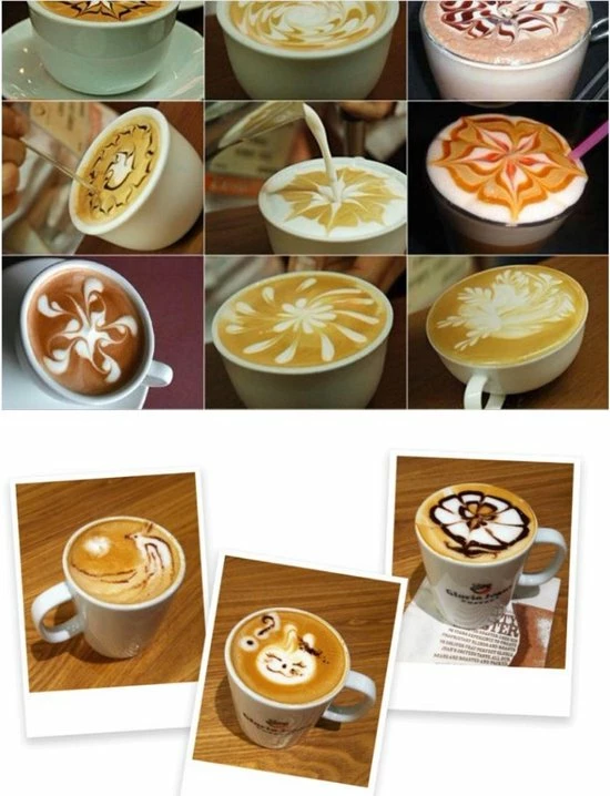 Top 10 ???? Trading Barista Cappucino Latte Art Pen Set - Koffie Sjablonen Met 16 Cacaostrooier Sjablonen Pencil - Accesoires ???? 4 Top 10 ???? Trading Barista Cappucino Latte Art Pen Set - Koffie Sjablonen Met 16 Cacaostrooier Sjablonen Pencil - Accesoires ???? - Afbeelding 4