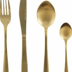 Kopen ???? Mica Decorations Bestekset 4 Persoons - 16 Delig - Roestvrijstaal - Goud ???? -Tefal Shop 550x733 4