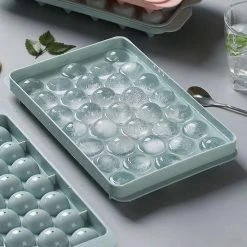 Goedkoop ???? Innovatique Ronde Ijsblokjesvorm Met Deksel - 4 Stuks!! - Groen - 132 Mini Ronde Ijsblokjes - ø 1,5cm - Stapelbaar/plooibaar - Bioplastic - Ice Cube - Makkelijk Te Vullen - Zonder Morsen ⭐