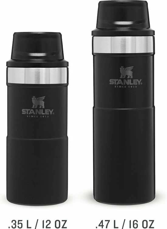 Korting ???? Stanley PMI Stanley Trigger-Action Travel Mug 0.47L - Thermosfles - Matt Black ???? 16 Korting ???? Stanley PMI Stanley Trigger-Action Travel Mug 0.47L - Thermosfles - Matt Black ???? - Afbeelding 16