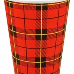 Kopen ❤️ PackagingDirect Scotty Bekers, Koffiebekers ‘Schotse Ruit’ 7oz/180cc – 1.000 Stuks ????