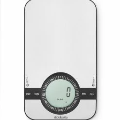 Gloednieuw ⭐ Brabantia Profile Keukenweegschaal - Rechthoekig - Met Kookwekker - RVS ????