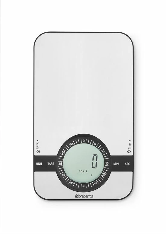 Gloednieuw ⭐ Brabantia Profile Keukenweegschaal - Rechthoekig - Met Kookwekker - RVS ???? 1 Gloednieuw ⭐ Brabantia Profile Keukenweegschaal - Rechthoekig - Met Kookwekker - RVS ????