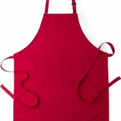 Uitgang ???? Happyshopper Keukenschort - Schorten - Keuken - Keukentextiel - Mannen - Vrouwen - Rood ✨
