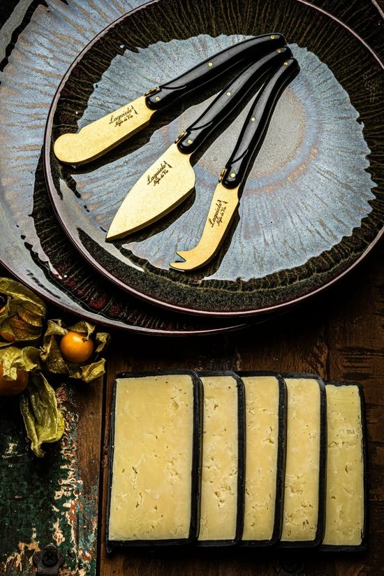 Goedkoop ???? Laguiole Style De Vie Kaasmessenset Prestige Line - 3-delig - Goud ✨ 7 Goedkoop ???? Laguiole Style De Vie Kaasmessenset Prestige Line - 3-delig - Goud ✨ - Afbeelding 7