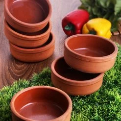 Beste deal ???? Kütahya Ovenschaaltjes Van Aardewerk Rond 300 Ml (6 Stuks) Ø13 Cm ????