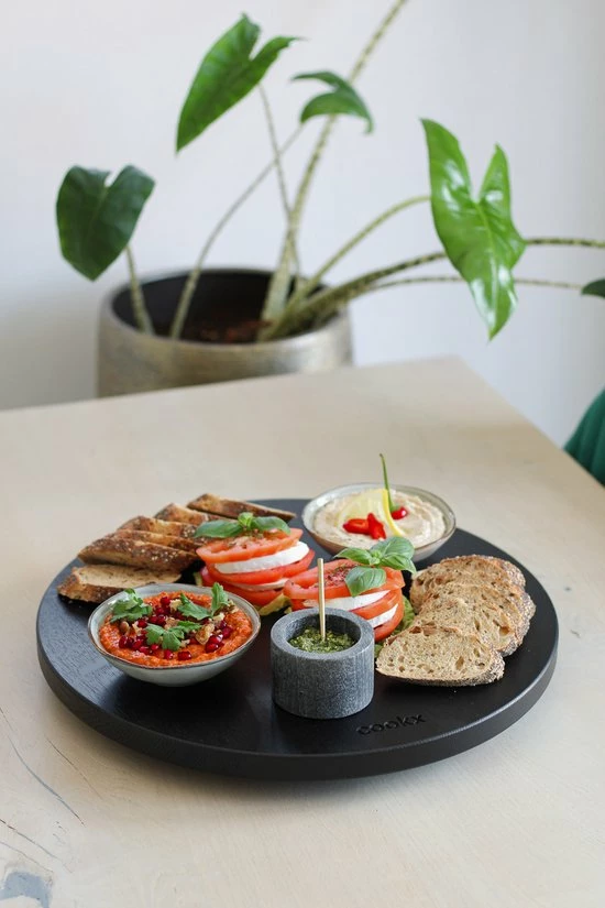 Beste Pirce ???? COOKX Keukenaccessoires COOKX - Eiken Draaiplateau S - Houten Serveerplateau - Matzwart - 40 Cm ???? 5 Beste Pirce ???? COOKX Keukenaccessoires COOKX - Eiken Draaiplateau S - Houten Serveerplateau - Matzwart - 40 Cm ???? - Afbeelding 5