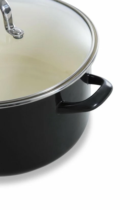Beste Pirce ???? BK - Emaille Soeppan - 28 Cm - Zwart ???? 7 Beste Pirce ???? BK - Emaille Soeppan - 28 Cm - Zwart ???? - Afbeelding 7